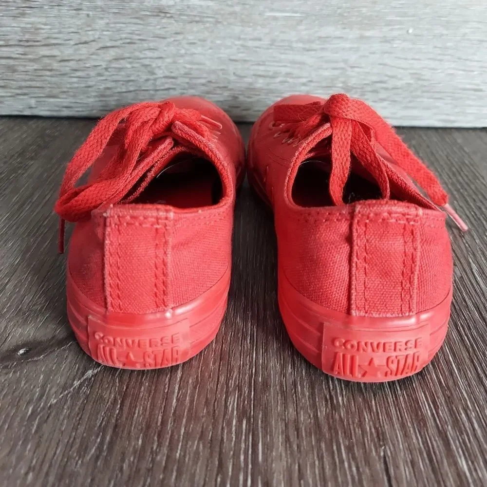 Converse Red Canvas Sneakers with Classic Design